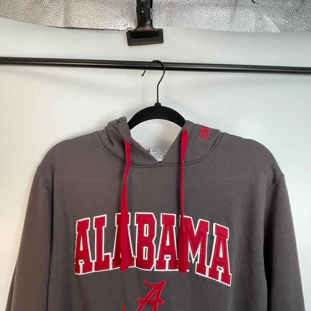 Stadium Athletics Men's Red Gray Alabama Crimson Tide Arch Logo Hoodie Size SM - Picture 6 of 11